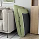 faux linen cover memory foam filled folding recliner